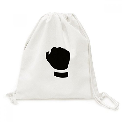 Sac cordon en toile sac à dos de voyage souple et léger avec motif fist