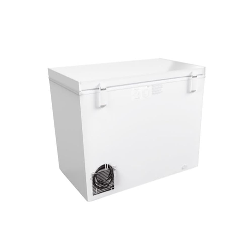 Pemberly Row Metal Deep Chest Freezer With Two Wire Baskets In White on Fridge.com - View 4