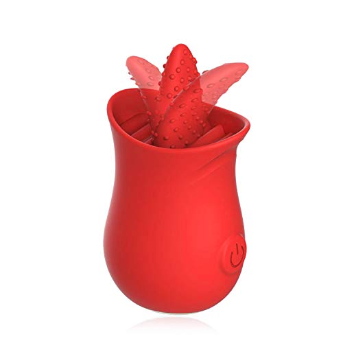 FIDECH Masajeador Portátil,10 Modos de Frecuencia, Silicona Suave, Impermeable, Carga USB BLY