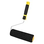 Zymuegist 9 Inch Plaster Roller with High Elastic Nylon Fibre & Comfort Ergonomic Handle for Ready Mixed Plaster Putty Application, Smooth Putty (Yellow, 9In)