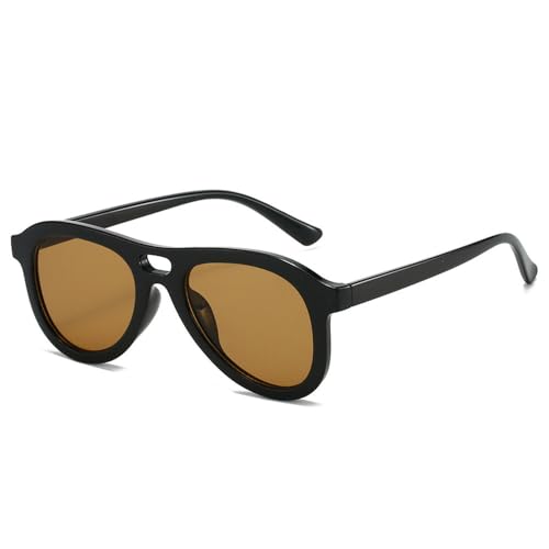 Lunettes de soleil vintage homme double ponts vert olive élégantes et de haute qualité