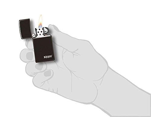Encendedor Zippo Slim Ebony Pocket miniatura 4