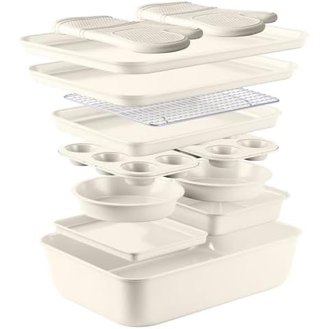 Country Kitchen Nonstick Stackable Bakeware Set Cover