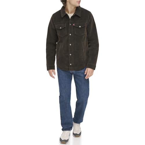 Image of Levi's Men's Faux Leather Shirt Jacket