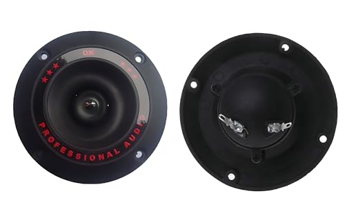 2 tweeter piezoelettrici a tromba da 3,5 pollici, 98 mm, 100 W, piezo, tweeter, audio, corno, cicalino, con altoparlante luminoso