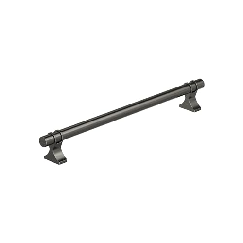 Image of Amerock Davenport 8-13 /16 inch (224mm) Center-to-Center Gunmetal Cabinet Pull, BP36619GM
