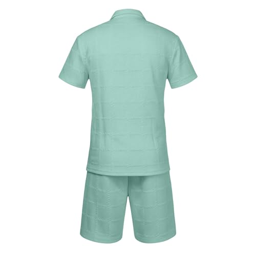 Ensemble homme d'été de qualité supérieure coupe tailoring vert S - 5