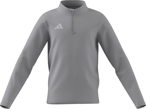 adidas Mixte Enfant Entrada26 Training Top Kids Sweatshirt, Team Light Grey/White, 5-6 Years