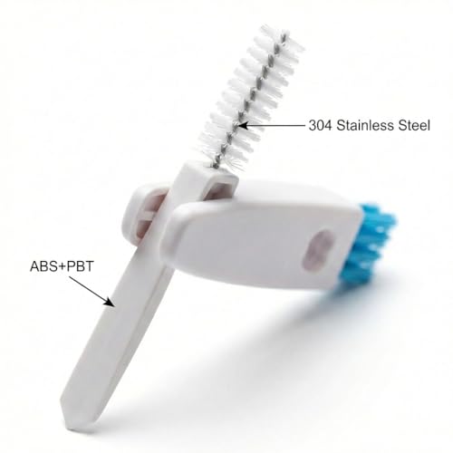 Image of 3 in 1 Cup Lid Gap Cleaning Brush Set, Multifunctional Bottle Cleaning Brush, Mutipurpose Tiny Silicone Cup Holder Cleaner, Home Kitchen Cleaning Tools (White)