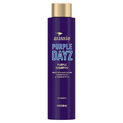 Aussie Purple Shampoo, Brighten Natural and Color-Treated Blonde Hair, Australian Kakadu Plum & Lemon Myrtle, 9.6 Oz Aussie Purple Shampoo, Brighten Natural and Color-Treated Blonde Hair, Australian Kakadu Plum & Lemon Myrtle, 9.6 Oz