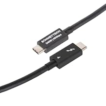 Sonnet Thunderbolt 4 Cable 2.6ft / 0.8m - Intel Certified, 40Gbps, 240W Charging, 8K Video, Compatible with Thunderbolt 3, Thunderbolt 4, USB4 and USB-C Devices
