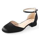 Ankis – Ankis Damen Pumps, geschlossene Rundspitze, niedriger Blocka