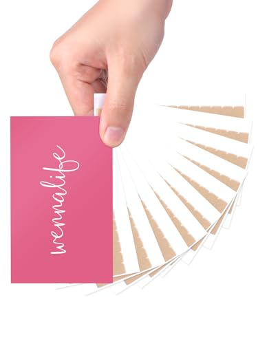 Image of WENNALIFE Hair Extension Tape Tabs Clear Double-Sided, 120 Pcs