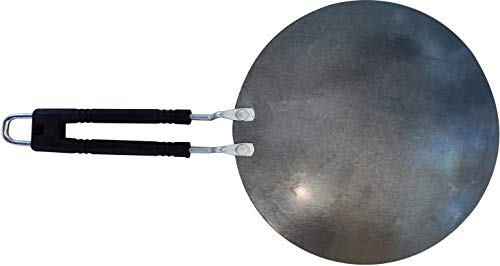 LooksGood 100% Iron Roti/Chappati/tawa (Pack of 2) with 24.5 cm Diameter 1.6 mm Thickness(Iron) 1