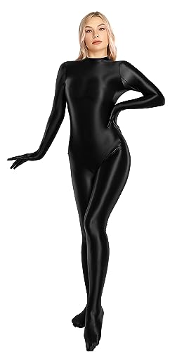SOFSOT 130D Glänzender Ganzkörper-Frauen-einteiliger Badeanzug...