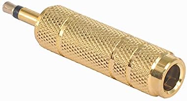 WLGQ 1/4 inch Male to 1/8 inch Famale HiFi Stereo Adapter, All Metal, Gold-Plated6.35mm mono Male to 3.5mm Famale
