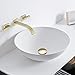 TRUSTMI Brass Pop Up Bathroom Sink Drain Strainer Stopper no Overflow Hole Kitchen Basin Sink Bottle Trap Drainer, Brushed Gold