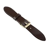 Fibbia magnetica in pelle da cucire per borse, ricambio fai da te, caffè scuro