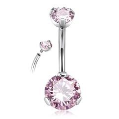 Silver with Pink CZ
