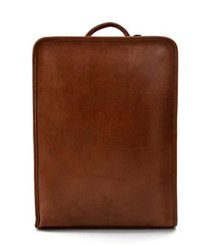 Sac à dos cuir italien de luxe marron pour homme et femme élégant