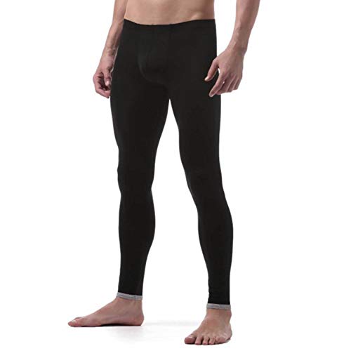 Men's See-Through Low Rise Stretchy Underwear Bottoms Tight Long Legging Pants Sexy Compression Tights4