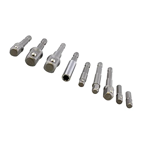 Juego de adaptadores para taladro 9 piezas miniatura 2