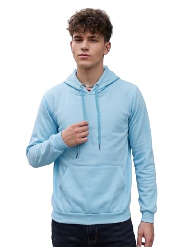 Image of HOODMASTER Unisex Fleece Hoodie Sweatshirt with Pockets Full Sleeves Regular Fit Solid Pattern Hooded Neck and Standard Length | Hoodies for Men & Women