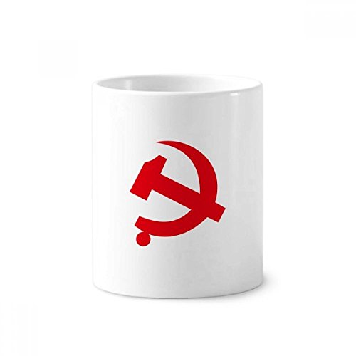 Badge communiste chinois sur mug blanc pour rompre la monotonie