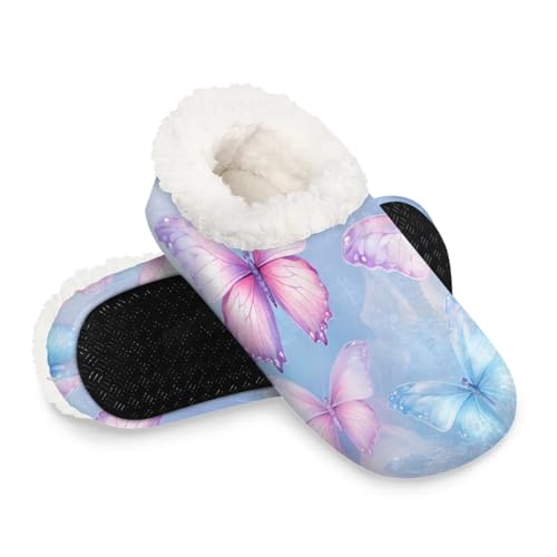 Butterflies Leaf Soft Home Slippers for Women Lightweight Men's House Shoes Women's Slippers
