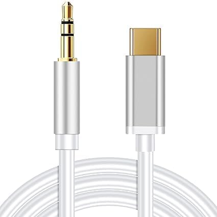 Image of 3.5mm Audio Jack to USB Type C Cable with Built-in DAC Chip Hi-Fi Stereo Audio AUX Cable Compatible with iPhone 16 15 Series iPad MacBook Samsung OnePlus Google Pixel Xiaomi USB C Devices 1 Meter