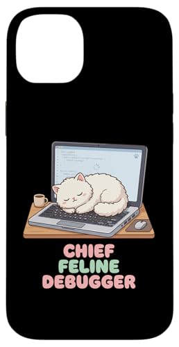 Chief Feline �f�o�b�K�[ �R�[�f�B���O �v���O���~���O �\�t�g�E�F�A�G���W�j�A �X�}�z�P�[�X iPhone 14 Plus �p