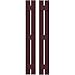 Ekena Millwork ARW401SB207X77WRH Americraft Two 3 Exterior Real Wood Spaced Board-n-Batten Shutters (Per Pair), Wine Red