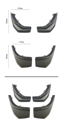 Bavettes pour Range Rover Evoque 2011 protections anti-éclaboussures auto