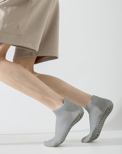 Yawlsow ピラティス グリップソックス メンズ 4足組