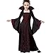 Produktbild LOBTY Vampir Hexe Kostüm Kinder Erwachsene Halloween Kostüme Verkleidungsparty für Halloween Karneval Fasching Hexenkostüm Mädchen Hexenkleid Hexenhut