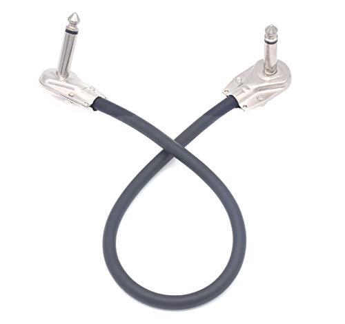 Cable patch guitare 30 cm pack de 3 connecteurs angle droit - 5