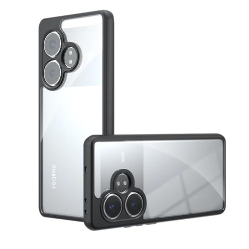 Image of REALCASE Stylish Shockproof Armor Back Cover Case for Realme GT 6 / GT 6T 5G | Slim Fit Hard PC & Soft TPU Bumper | 360 Protective Scratch Resistant Back Cover