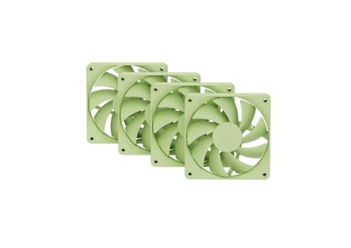 Image of Hyte Flow FA12 4 Fan Pack (120mm), High Performance PWM Gaming Case Fan, 1500 RPM, 4-PIN, Fluid Dynamic Bearing, Matcha Milk