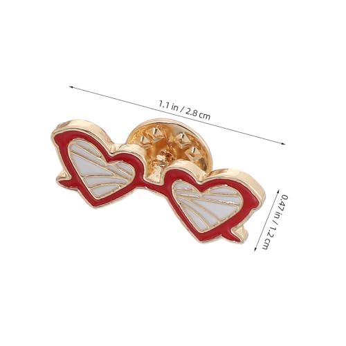 Image of Hawaiian Enamel Lapel Pins, 4pcs Mini Eyeglass Eyewear Tropical Button Pins for Collar, Hats, Bags, Hawaiian Party Costume Accessory (Mixed Style)