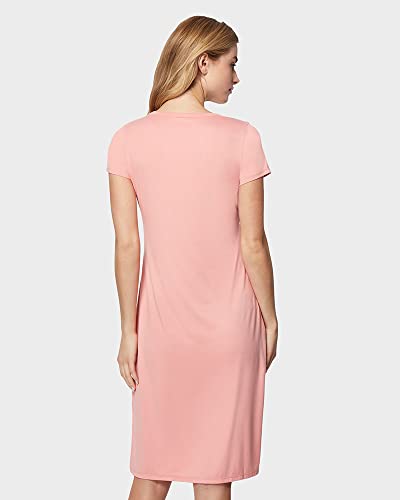 Image of 32 DEGREEES Women's Cool T-Shirt Dress | Moisture Wicking | Ultra-Soft | Anti - Odor | Side Slits