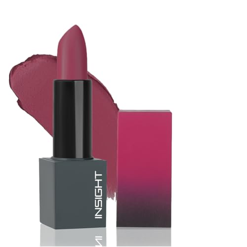 Image of INSIGHT Velvet Matte Lipstick (Serene Affection) | Long Lasting, Smudge-Proof & Non-Drying | Enriched with Cocoa Butter, Argan Oil & Vitamin E | Smooth Application, Bold Pigment - 3.8g