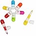 Selling Wonderful 40pcs Vitamin Pill Ballpoint Pen Cute Cartoon Retractable Ball Pen Smiling Face Ball Pen For Kids (Random Color)
