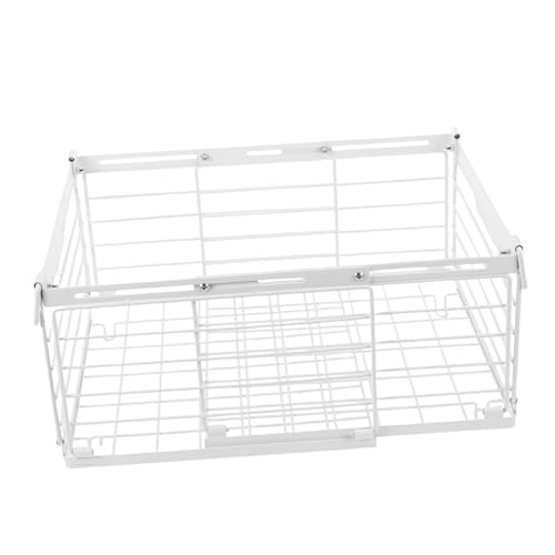 iplusmile Cesta Colgante Ajustable para Congelador Organizador Metálico Apilable para Optimizar Espacio Congeladores Verticales y Cofres Resistente Circulación de Aire Mejorada