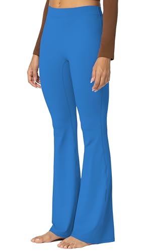 Image of Sunzel Flare Leggings, Crossover Yoga Pants with Tummy Control, High-Waisted and Wide Leg