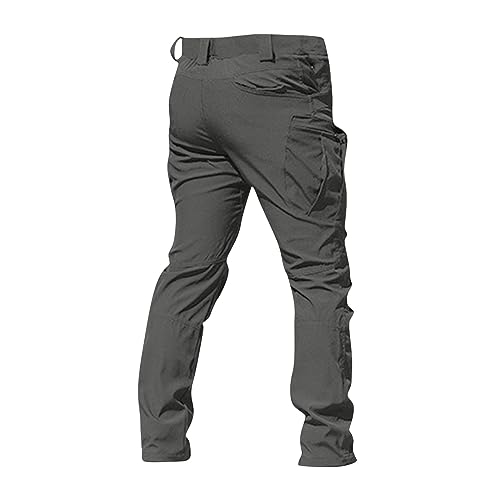 OIOLOYJM Military Cargo Pants for Men Hiking Relaxed Fit Work Waterproof Stretch Tactical Lightweight Outdoor Travel Pant