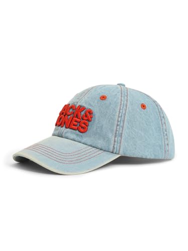 Image of JACK & JONES Men Contrast Logo Denim Baseball Cap