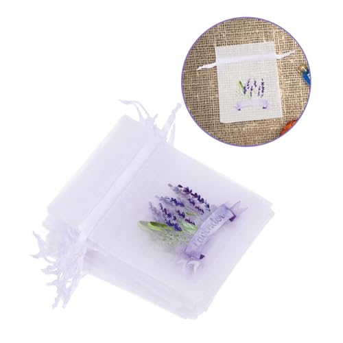 Levemolo 20 bolsas perfumadas de saco de malla con cordón miniatura 3