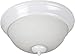 Craftmade XP11W-2W Pro Builder Flush Mount Ceiling Lighting, 2-Light, 120 Watts, White (11"W x 6"H)