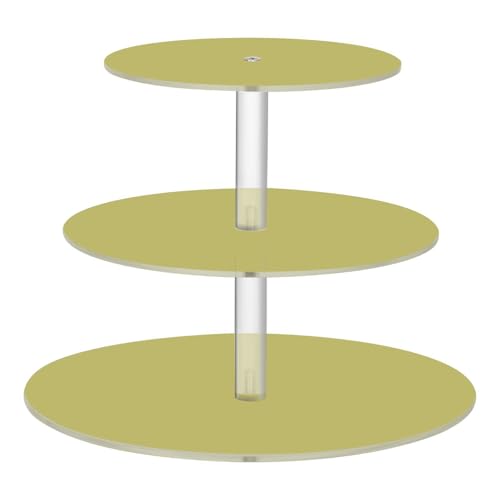 Zathe Lemon Green A Clean Table Tray Spill-Proof Three-Layer Circulars Display Stand Store Sundries In The Entrance Hall