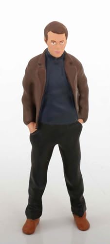 Odeon KK-Scale - Figura de resina (1968) (1/18 de 10 cm), diseño de la teniente Frank Bullitt, encarnado por Steve McQueen